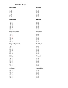 Simulado 1º Ano