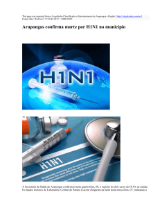 Arapongas confirma morte por H1N1 no município : o Legalzinho