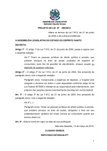 Gabinete Claudio Vereza - Assembleia Legislativa do Espirito Santo