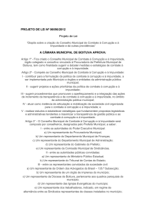 projeto de lei n - Câmara Municipal de Boituva