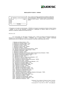 RESOLUÇÃO Nº 019/2015 – CONSAD - Fixa o número de