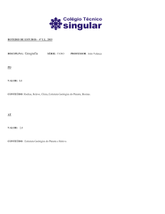 ROTEIRO DE ESTUDOS – 4ª U.L. 2015 DISCIPLINA: Geografia