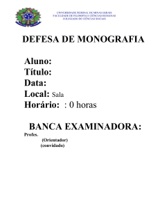 defesa de monografia