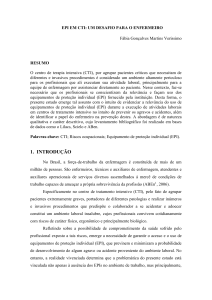 EPI EM CTI: UM DESAFIO PARA O ENFERMEIRO Fábia Gonçalves