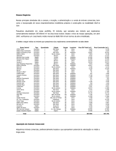 Processo de Com., Distribuição, Mercados e Exportação