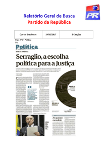 Clipping Geral - Partido da República