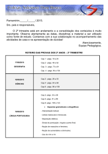 Parnamirim,_____/_____/ 2015. Srs. pais e responsáveis, O 2º