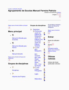 critérios de avaliação - Escola EBI/JI da Malagueira