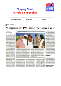 Clipping Geral Partido da República Correio Braziliense 01