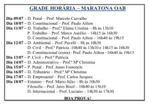 GRADE HORÁRIA