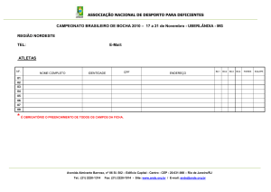 CAMPEONATO BRASILEIRO DE BOCHA 2010