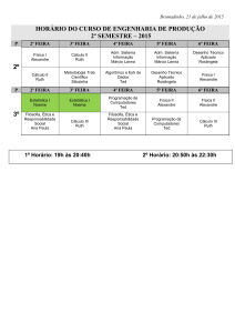 horário do curso de ciências contábeis – 1º