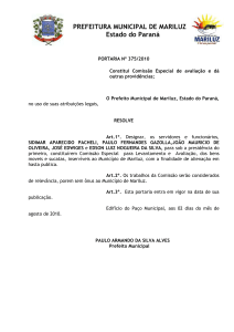 extrato de contratos - Prefeitura Municipal de Mariluz
