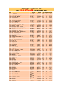 CONCORRÊNCIA / VESATIBULAR 2007