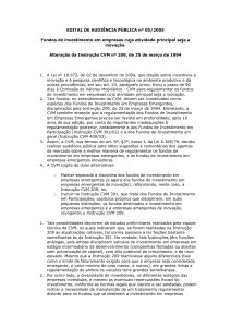 EDITAL DE AUDIÊNCIA PÚBLICA nº 05/2005 Fundos de