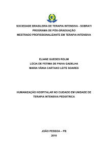 SOCIEDADE BRASILEIRA DE TERAPIA INTENSIVA