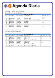 a UNIDADE ILHOTAS – ENSINO MÉDIO DIA: 26/04//2017 QUARTA