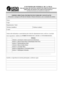 Formulário de Inscrição Informática Básica e - PRGDP