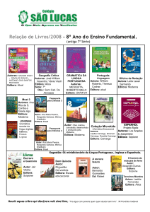 Relação de Livros/2008 – 8º Ano d o Ensino Fundamental