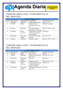 Agenda diaria 6AM e 6BM