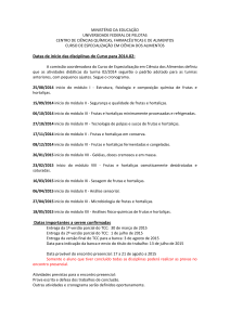 Calendário-turma-2014.02 - Universidade Federal de Pelotas