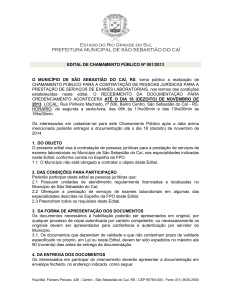 projeto de lei nº - Prefeitura Municipal de São Sebastião do Caí