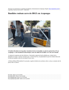 Bandidos roubam carro do IBGE em Arapongas : o Legalzinho