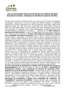 Ata da Assembléia Geral Extraordinária nº 001/2011