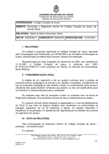 Cont. do Parecer Nº 0326/2004 - Conselho de Educação do Ceará