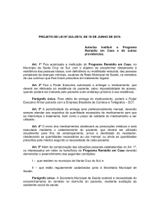 Projeto de Lei - 24-L-2015