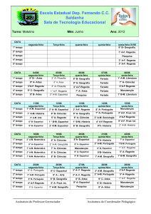 horario STE matutino