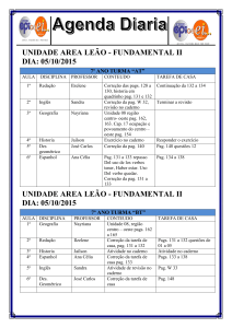 Agenda diaria 7 AT e 7 BT