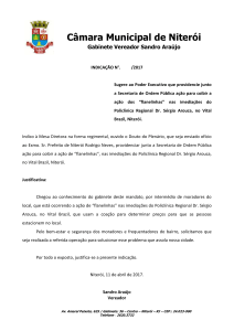 Projeto de Lei Nº - Câmara Municipal de Niterói