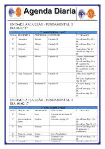 Agenda diaria 7 AM e 7 BM