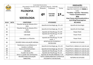 filosofia e sociologia