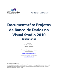 Documentação: Projetos de Banco de Dados no Visual Studio 2010
