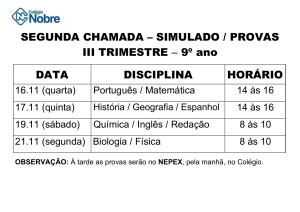 observação - Colégio Nobre