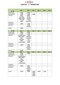 provas – 1° trimestre 6° a