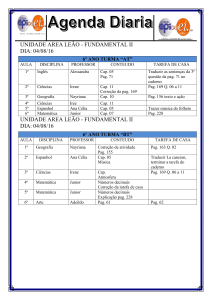 Agenda diaria 6AT e 6BT