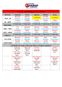 1º ano B - Escola Quarup