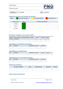 Status Report - Escritório de Projetos