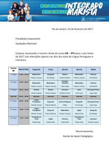 Grade de horários