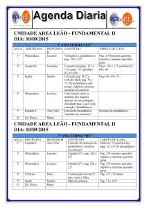 Agenda diaria 7 AT e 7 BT