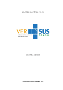 Relatório VER-SUS - Rede-Observatório do Programa Mais