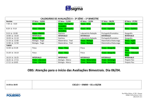 Calendário de Revisionais II