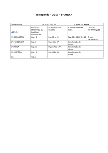 Teleagenda – 2017 – 8º ANO A