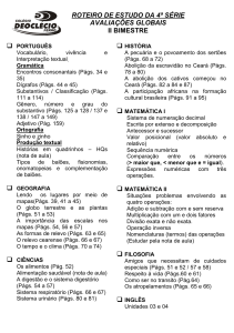 roteiro de estudo da 4ª série