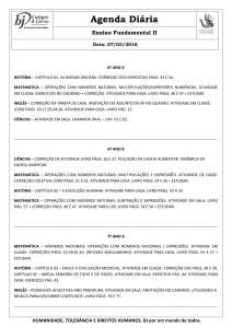 Agenda Diária Ensino Fundamental II