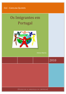 Os Imigrantes em Portugal