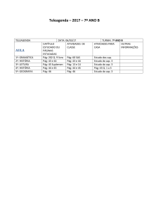 Teleagenda – 2017 – 7º ANO B